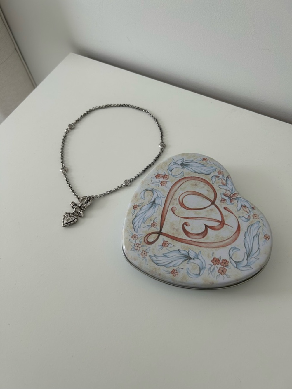 Brighton Silver Heart Locket Necklace